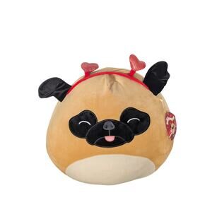 Pam 12 inch Squishmallow NWT - Pam The Pug -New Valentines 2022 - Kellytoy Plush